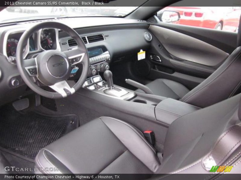  2011 Camaro SS/RS Convertible Black Interior