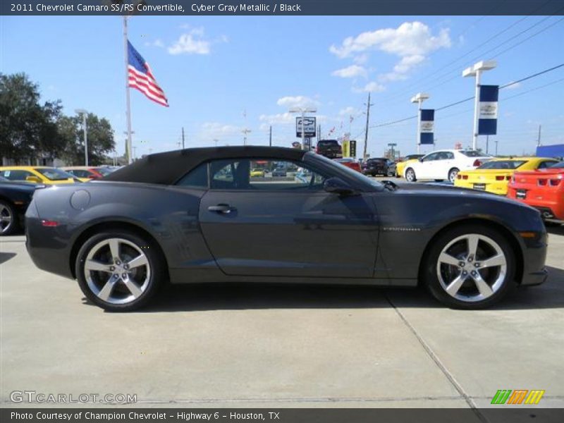 Cyber Gray Metallic / Black 2011 Chevrolet Camaro SS/RS Convertible