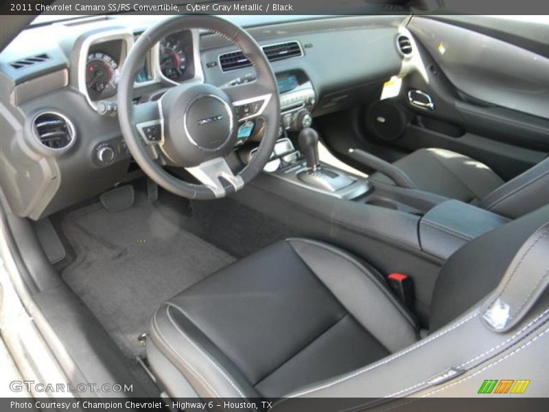 Cyber Gray Metallic / Black 2011 Chevrolet Camaro SS/RS Convertible