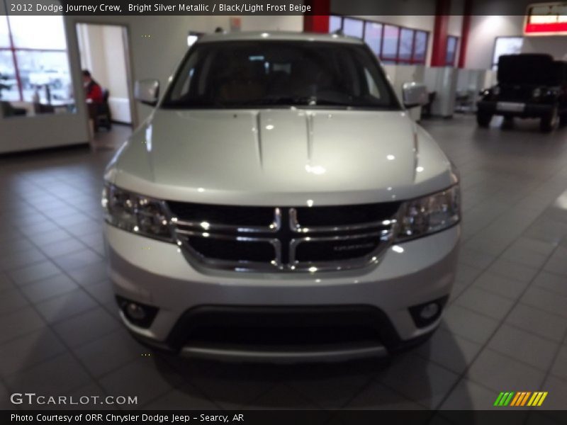 Bright Silver Metallic / Black/Light Frost Beige 2012 Dodge Journey Crew