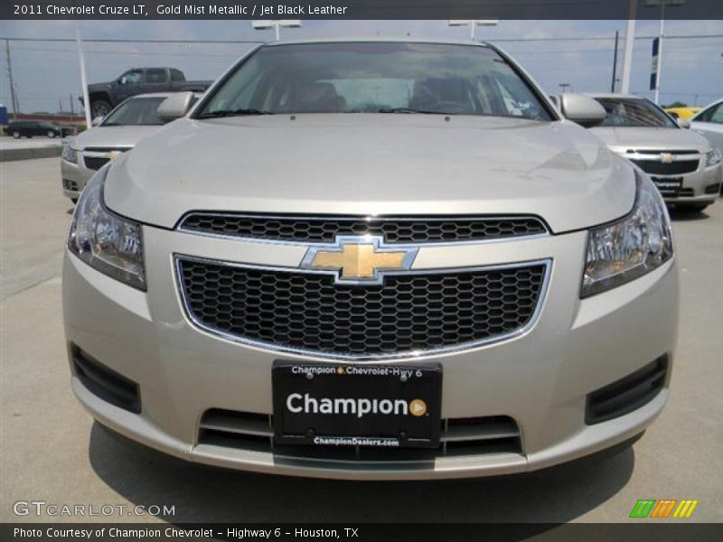 Gold Mist Metallic / Jet Black Leather 2011 Chevrolet Cruze LT