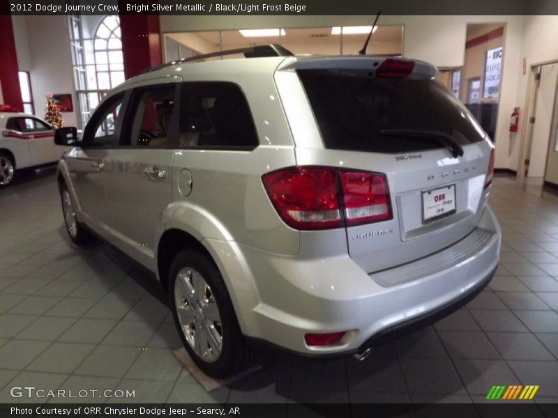Bright Silver Metallic / Black/Light Frost Beige 2012 Dodge Journey Crew