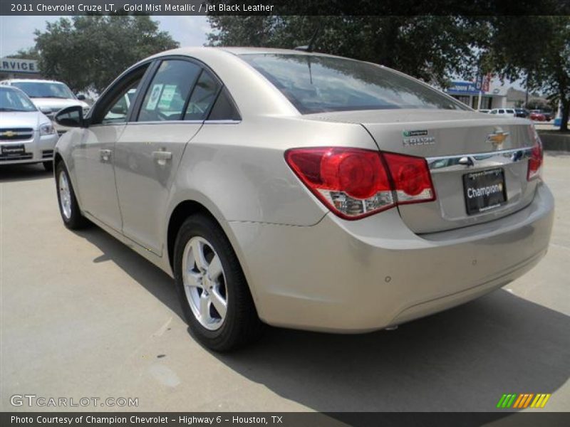 Gold Mist Metallic / Jet Black Leather 2011 Chevrolet Cruze LT