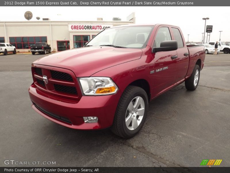 Deep Cherry Red Crystal Pearl / Dark Slate Gray/Medium Graystone 2012 Dodge Ram 1500 Express Quad Cab