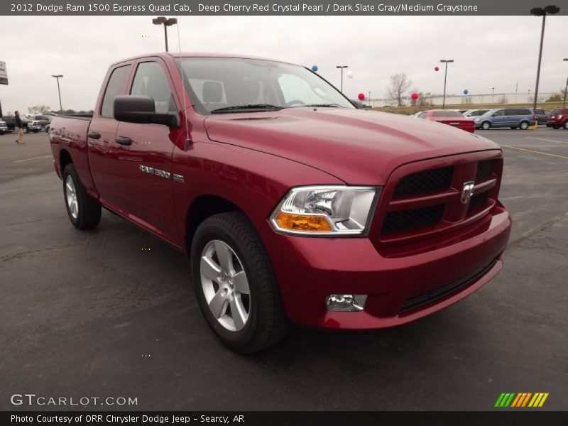 Deep Cherry Red Crystal Pearl / Dark Slate Gray/Medium Graystone 2012 Dodge Ram 1500 Express Quad Cab