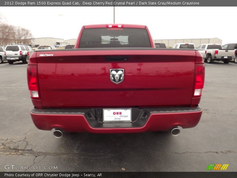 Deep Cherry Red Crystal Pearl / Dark Slate Gray/Medium Graystone 2012 Dodge Ram 1500 Express Quad Cab