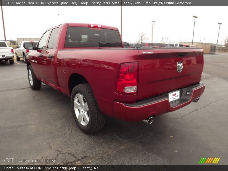 Deep Cherry Red Crystal Pearl / Dark Slate Gray/Medium Graystone 2012 Dodge Ram 1500 Express Quad Cab