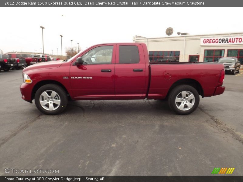 Deep Cherry Red Crystal Pearl / Dark Slate Gray/Medium Graystone 2012 Dodge Ram 1500 Express Quad Cab