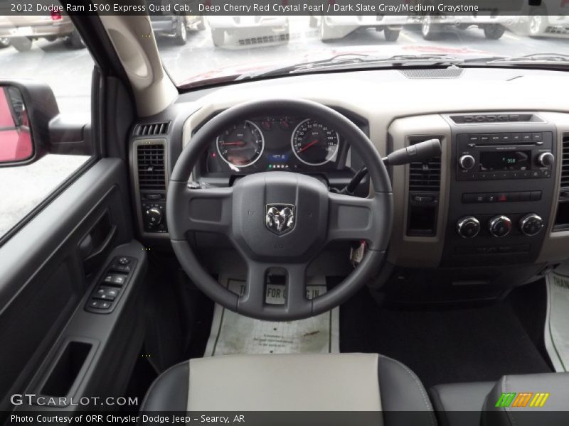 Deep Cherry Red Crystal Pearl / Dark Slate Gray/Medium Graystone 2012 Dodge Ram 1500 Express Quad Cab