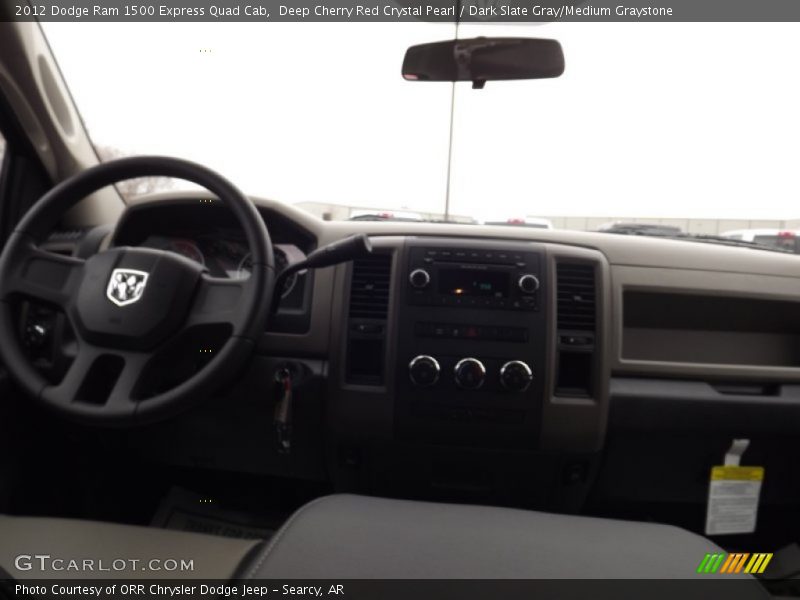 Deep Cherry Red Crystal Pearl / Dark Slate Gray/Medium Graystone 2012 Dodge Ram 1500 Express Quad Cab