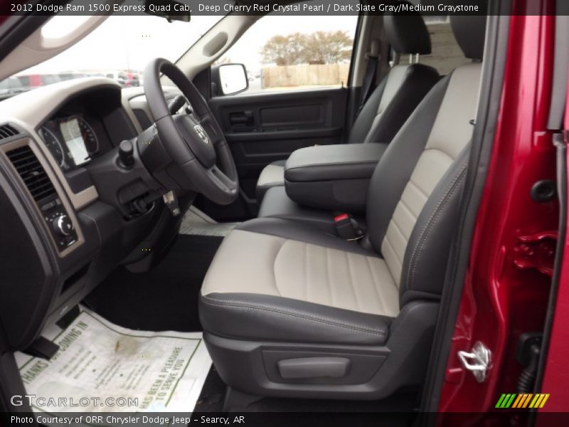 Deep Cherry Red Crystal Pearl / Dark Slate Gray/Medium Graystone 2012 Dodge Ram 1500 Express Quad Cab