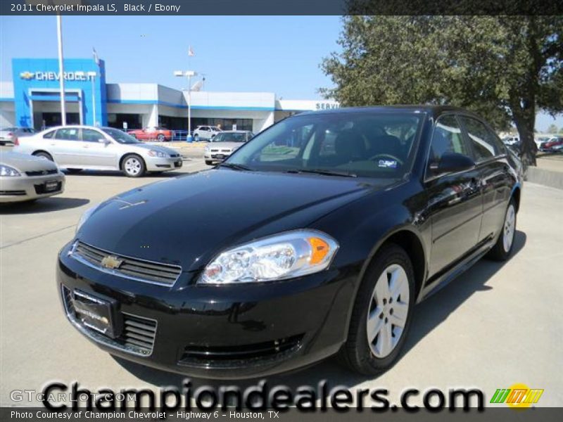 Black / Ebony 2011 Chevrolet Impala LS
