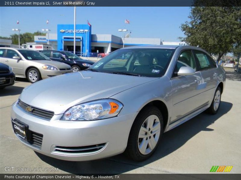 Silver Ice Metallic / Gray 2011 Chevrolet Impala LS