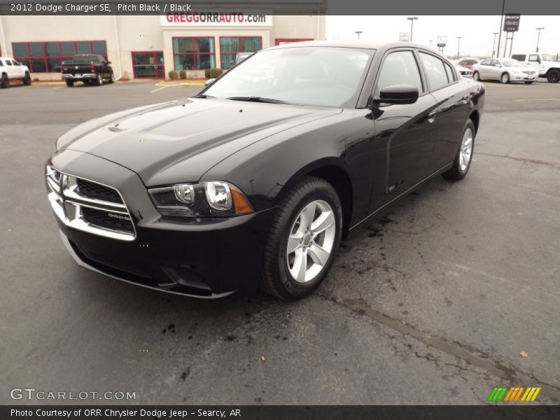 Pitch Black / Black 2012 Dodge Charger SE