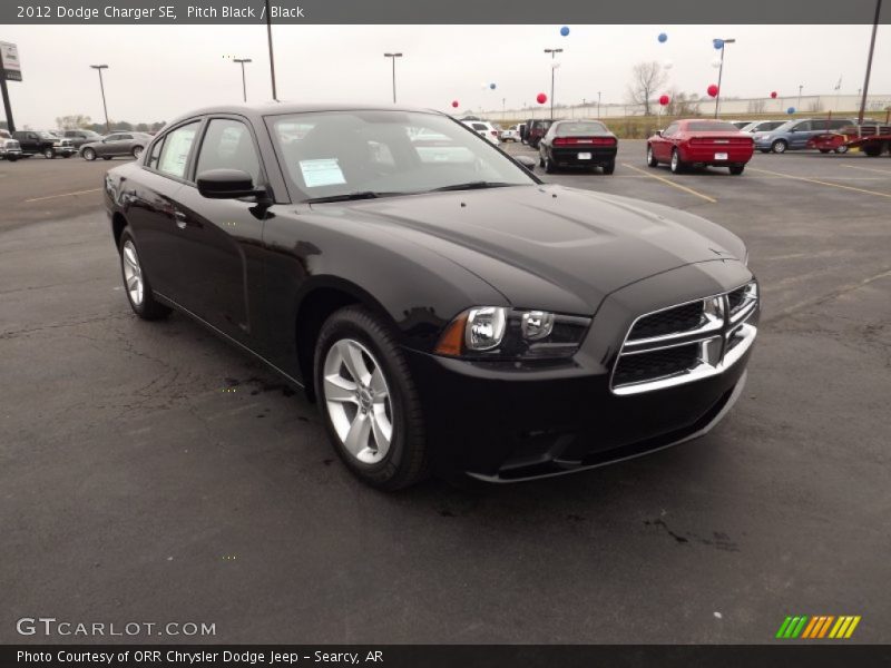 Pitch Black / Black 2012 Dodge Charger SE