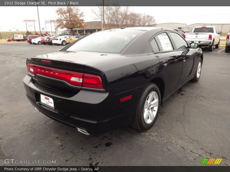 Pitch Black / Black 2012 Dodge Charger SE