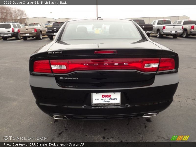 Pitch Black / Black 2012 Dodge Charger SE