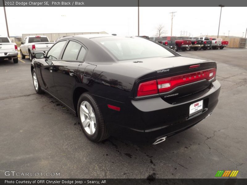 Pitch Black / Black 2012 Dodge Charger SE