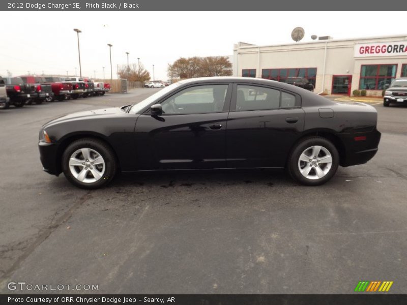 Pitch Black / Black 2012 Dodge Charger SE