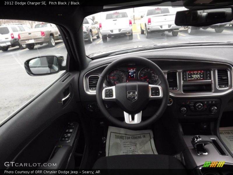 Pitch Black / Black 2012 Dodge Charger SE