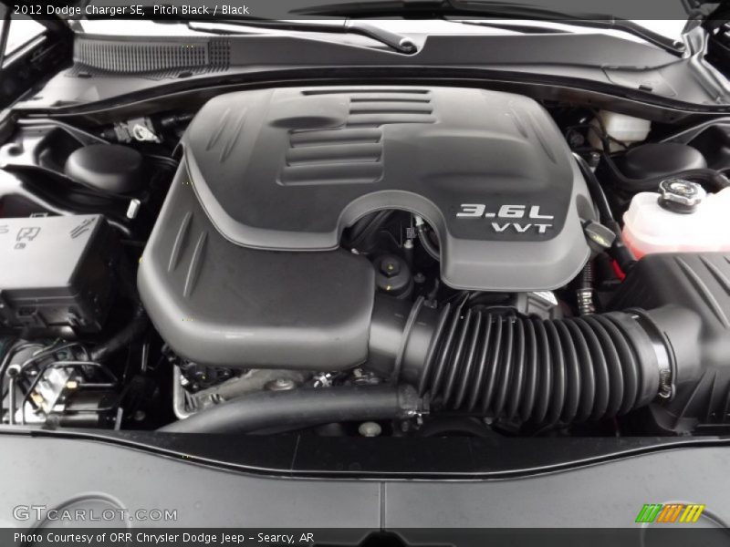 Pitch Black / Black 2012 Dodge Charger SE