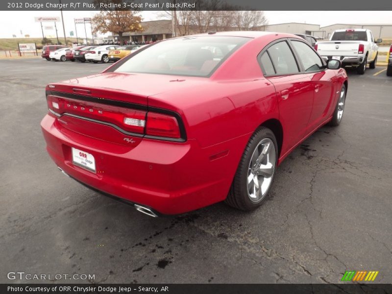 Redline 3-Coat Pearl / Black/Red 2012 Dodge Charger R/T Plus