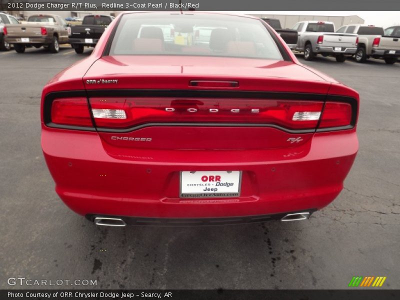 Redline 3-Coat Pearl / Black/Red 2012 Dodge Charger R/T Plus