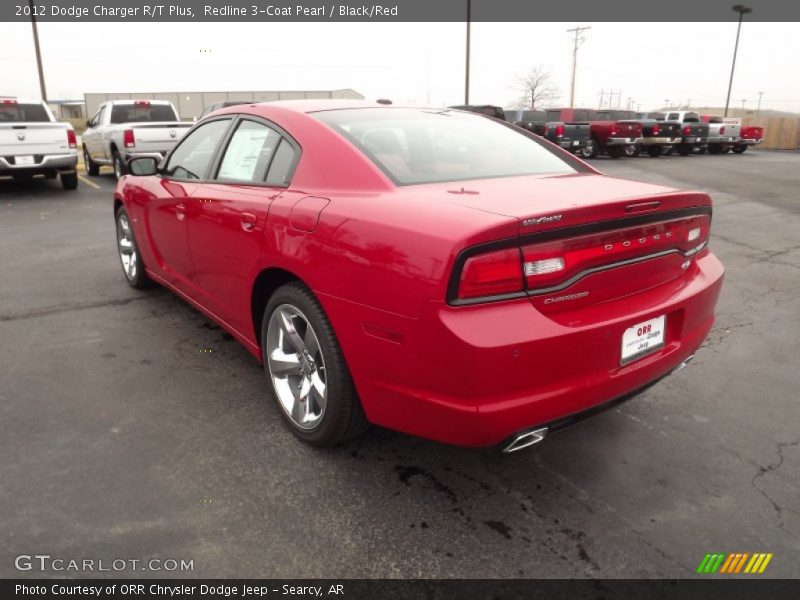 Redline 3-Coat Pearl / Black/Red 2012 Dodge Charger R/T Plus