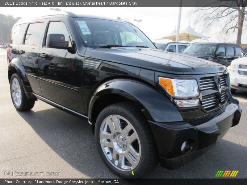 Brilliant Black Crystal Pearl / Dark Slate Gray 2011 Dodge Nitro Heat 4.0