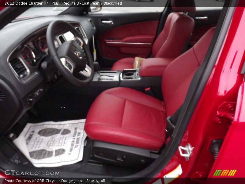  2012 Charger R/T Plus Black/Red Interior