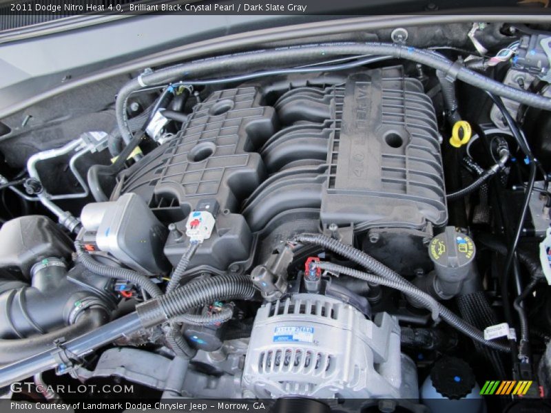Brilliant Black Crystal Pearl / Dark Slate Gray 2011 Dodge Nitro Heat 4.0