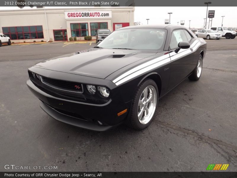 Pitch Black / Dark Slate Gray 2012 Dodge Challenger R/T Classic