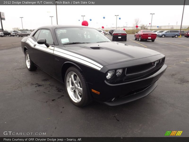 Pitch Black / Dark Slate Gray 2012 Dodge Challenger R/T Classic