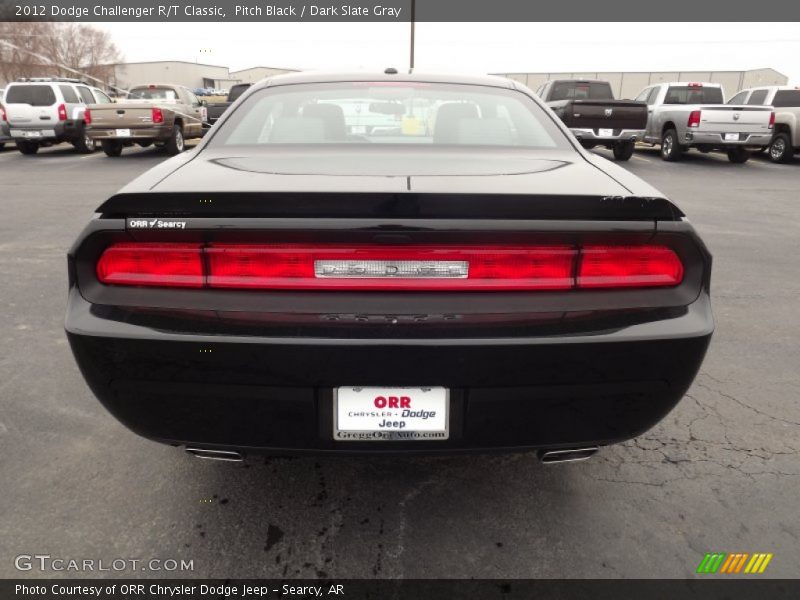 Pitch Black / Dark Slate Gray 2012 Dodge Challenger R/T Classic