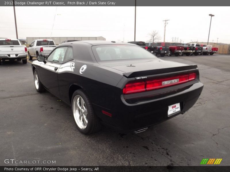 Pitch Black / Dark Slate Gray 2012 Dodge Challenger R/T Classic