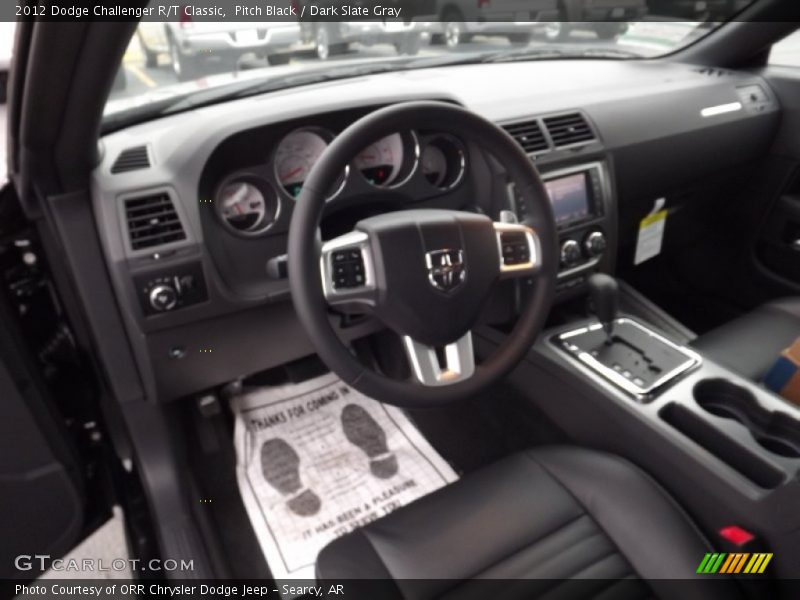 Pitch Black / Dark Slate Gray 2012 Dodge Challenger R/T Classic