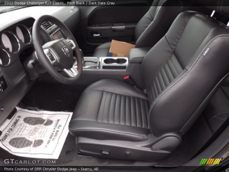 Pitch Black / Dark Slate Gray 2012 Dodge Challenger R/T Classic