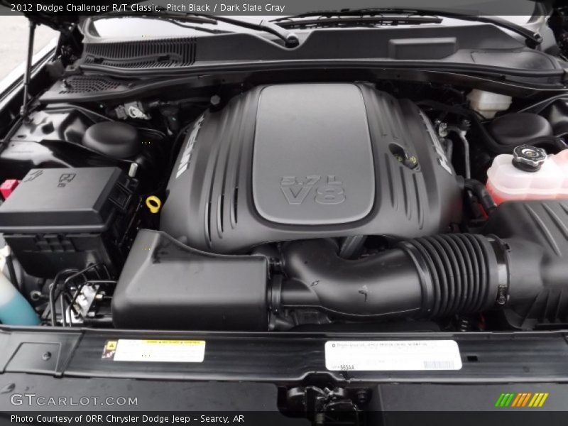 Pitch Black / Dark Slate Gray 2012 Dodge Challenger R/T Classic