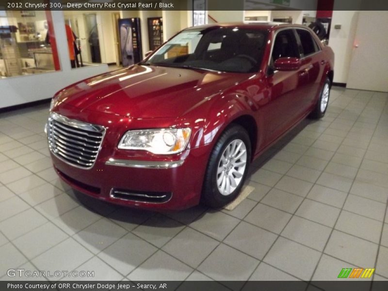 Deep Cherry Red Crystal Pearl / Black 2012 Chrysler 300