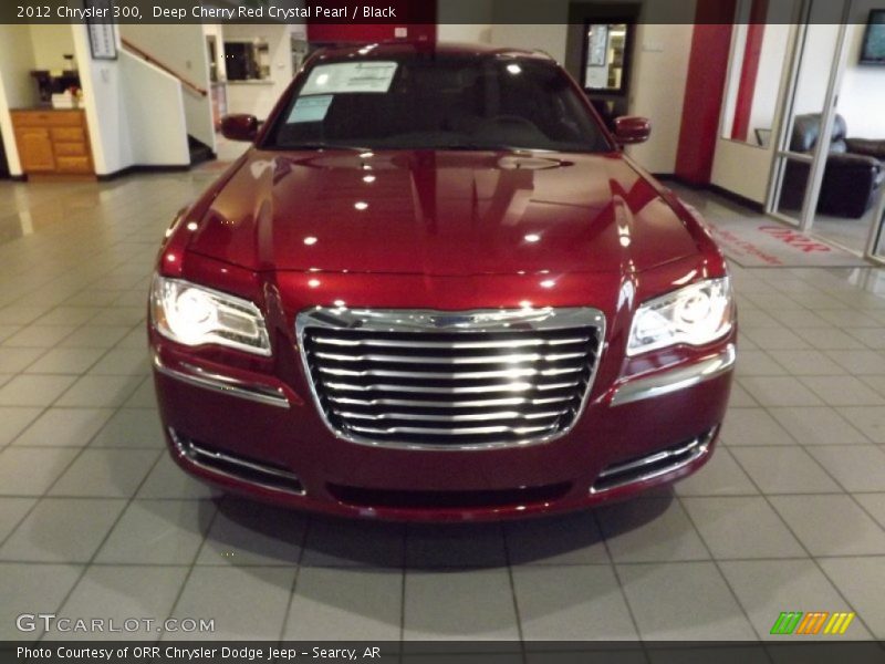 Deep Cherry Red Crystal Pearl / Black 2012 Chrysler 300