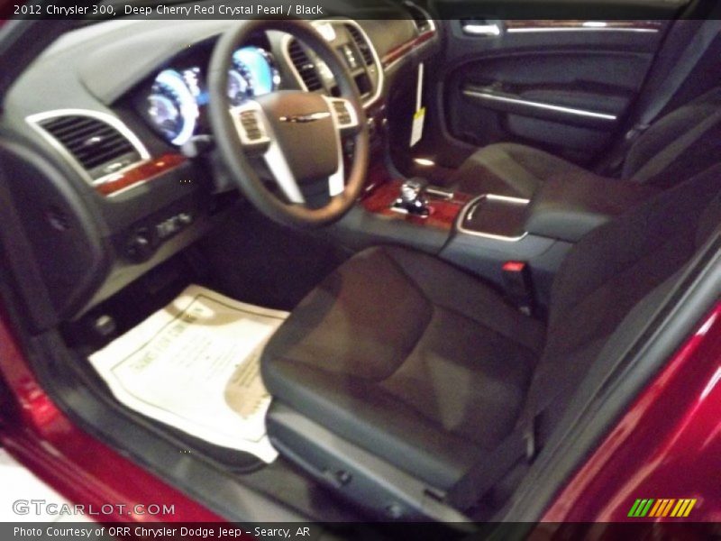 Deep Cherry Red Crystal Pearl / Black 2012 Chrysler 300