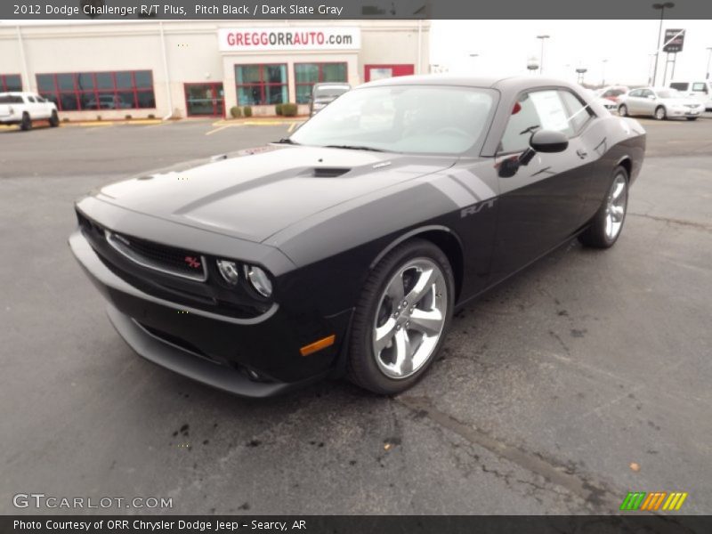 Pitch Black / Dark Slate Gray 2012 Dodge Challenger R/T Plus