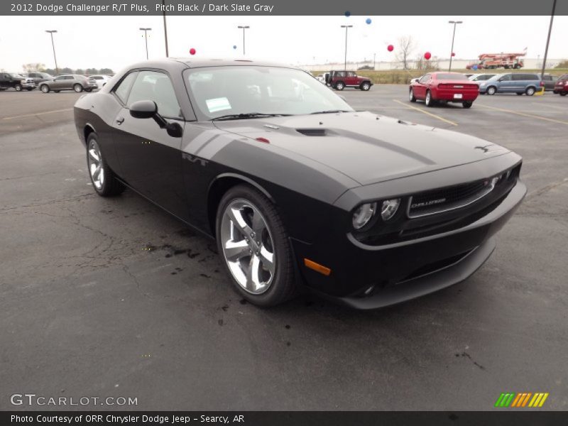 Pitch Black / Dark Slate Gray 2012 Dodge Challenger R/T Plus