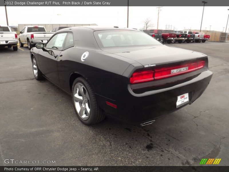 Pitch Black / Dark Slate Gray 2012 Dodge Challenger R/T Plus