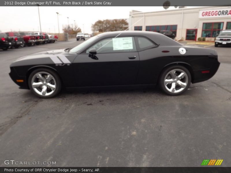 Pitch Black / Dark Slate Gray 2012 Dodge Challenger R/T Plus