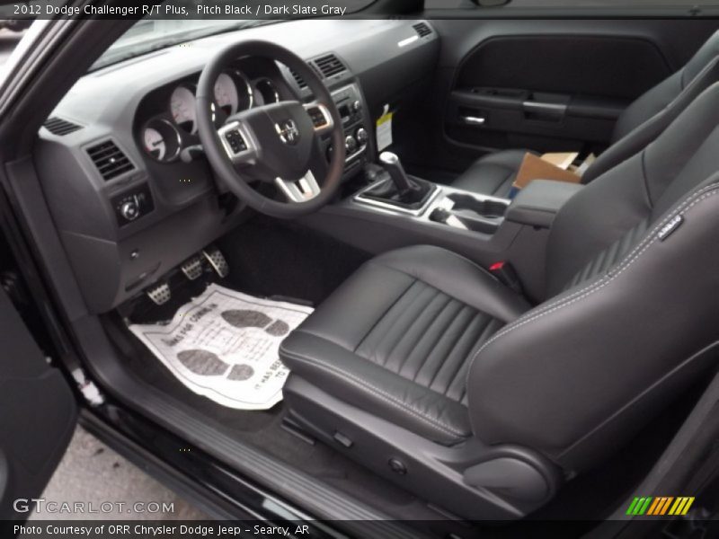 Pitch Black / Dark Slate Gray 2012 Dodge Challenger R/T Plus