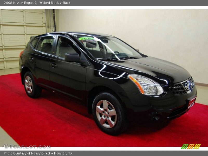 Wicked Black / Black 2008 Nissan Rogue S