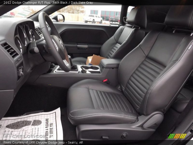 Pitch Black / Dark Slate Gray 2012 Dodge Challenger R/T Plus