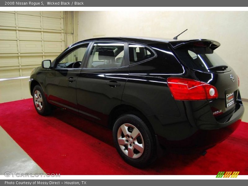 Wicked Black / Black 2008 Nissan Rogue S