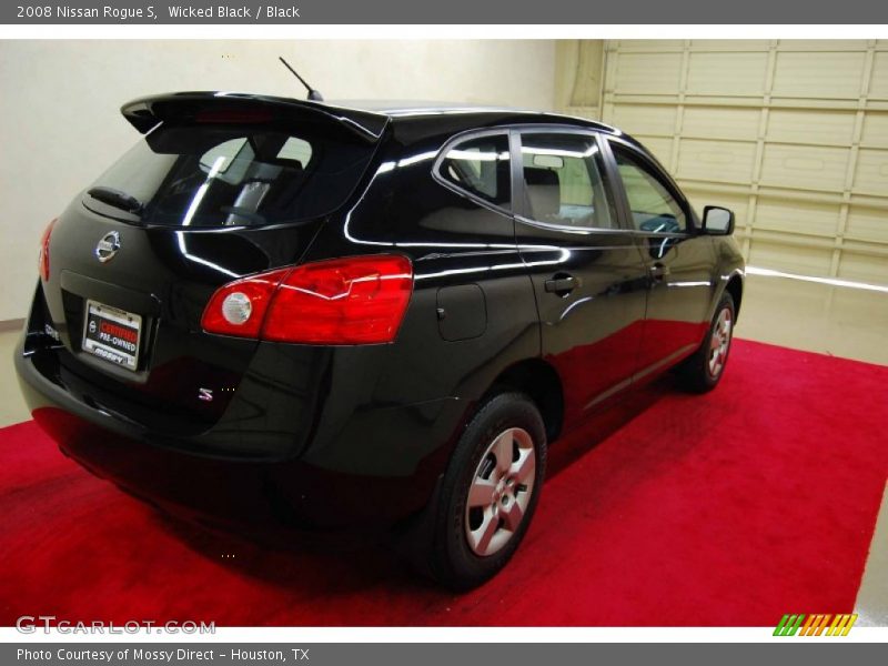 Wicked Black / Black 2008 Nissan Rogue S